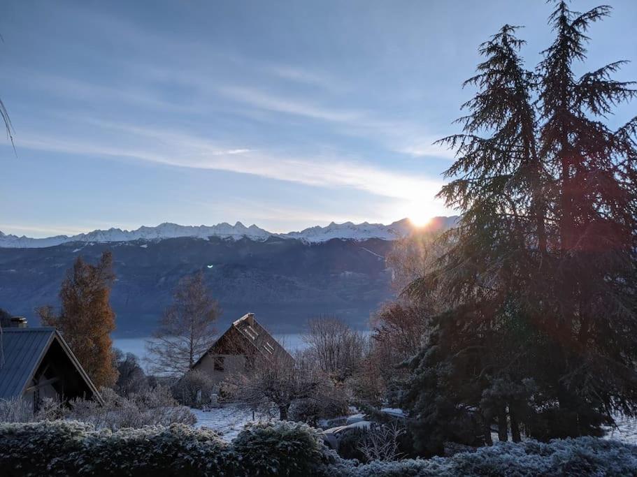 Maison Familiale En Montagne Avec Vue Merveilleuse Sur Le Massif De Belledonne Saint-Bernard  Exterior foto