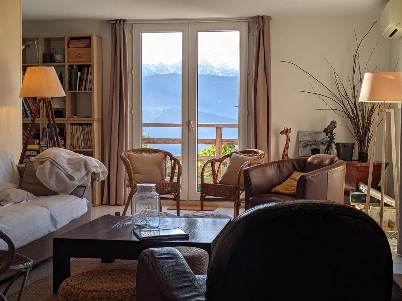 Maison Familiale En Montagne Avec Vue Merveilleuse Sur Le Massif De Belledonne Saint-Bernard  Exterior foto